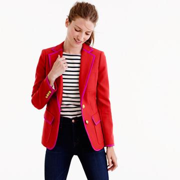 J.Crew Rhodes blazer in tipped Italian wool