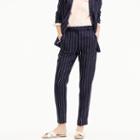 J.Crew Easy pant in pinstriped linen