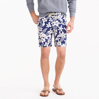 J.Crew 9 board short in blue and white floral