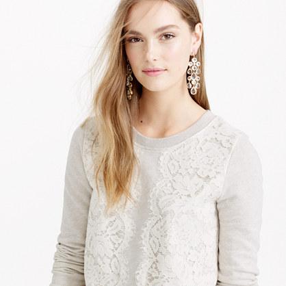 J.Crew Lace sweatshirt