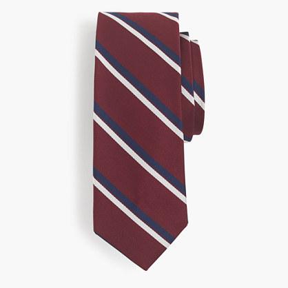 J.Crew Silk tie in red stripe