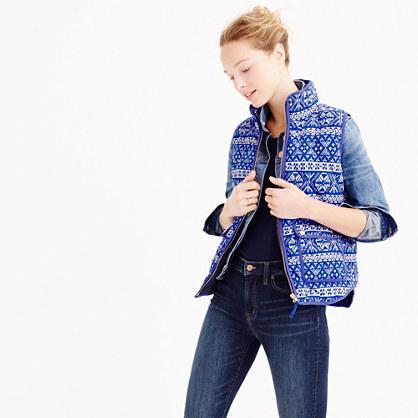 J.Crew Excursion vest in Fair Isle