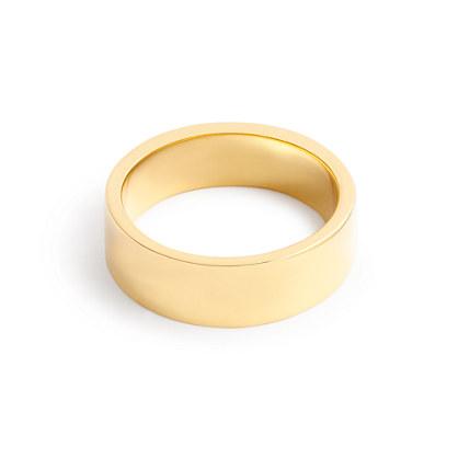 J.Crew 14k gold 6mm flat band