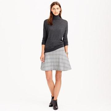 J.Crew Plaza skirt in glen plaid