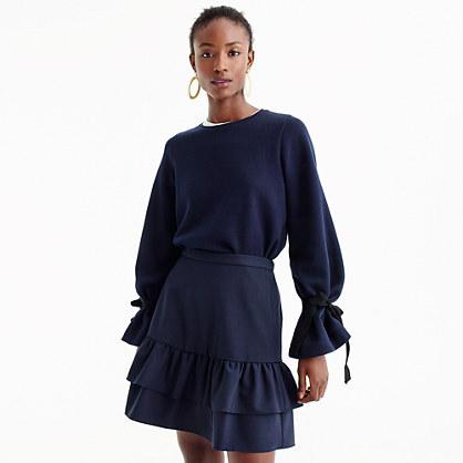 J.Crew Tie-sleeve sweatshirt