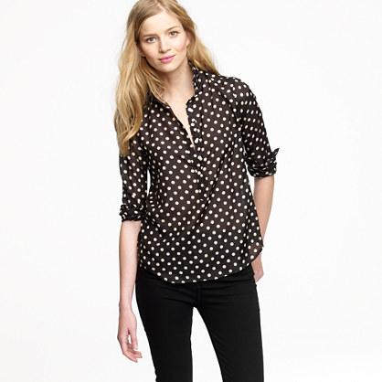 J.Crew Polka-dot popover