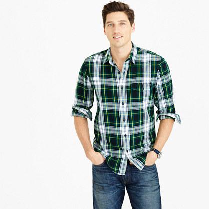 J.Crew Midweight flannel shirt in Archibald plaid