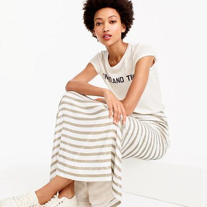 J.Crew Collection stripe sequin maxi skirt