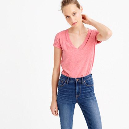 J.Crew V-neck T-shirt in slub cotton