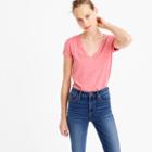 J.Crew V-neck T-shirt in slub cotton