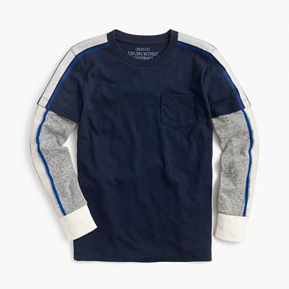 J.Crew Boys' layered long-sleeve T-shirt