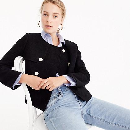 J.Crew Cropped jacket in boiled wool