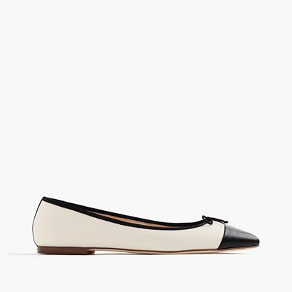 J.Crew Gemma cap-toe flats
