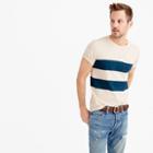 J.Crew Textured pocket T-shirt in printed stripe