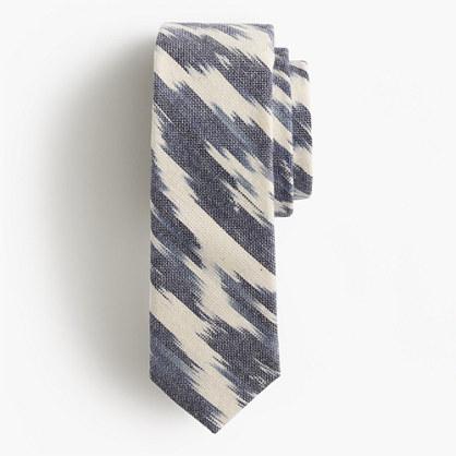 J.Crew Cotton tie in navy ikat