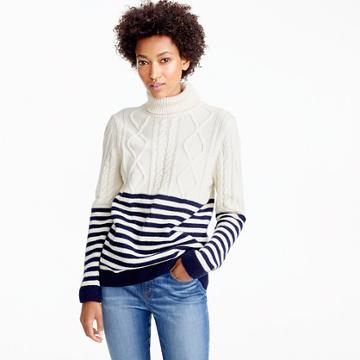 J.Crew Saint James&reg; Amos nautical turtleneck sweater