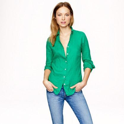 J.Crew Perfect shirt in linen
