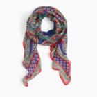 J.Crew Paisley wool-blend scarf