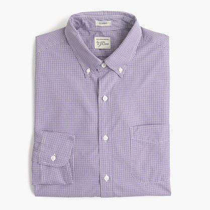 J.Crew Secret Wash shirt in microgingham