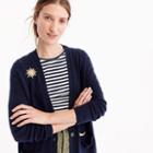 J.Crew Cardigan sweater with cosmic embroidery