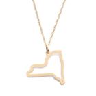J.Crew Maya Brenner&reg; 14k gold state necklace