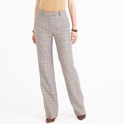 J.Crew Full-length trouser in glen plaid