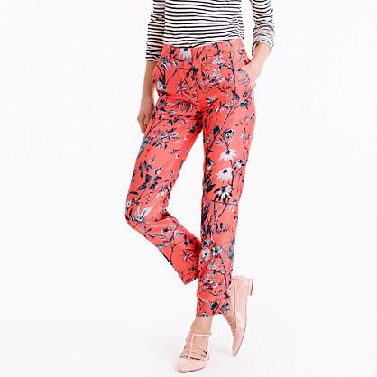 J.Crew Collection cropped pant in Ratti® monkey print