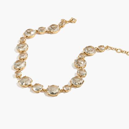 J.Crew Round-cut glass necklace