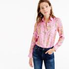 J.Crew Collection Drake's&reg; for J.Crew perfect shirt in Pink Bengal Tiger