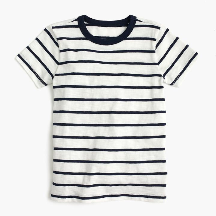 J.Crew Kids' slub denali stripe T-shirt