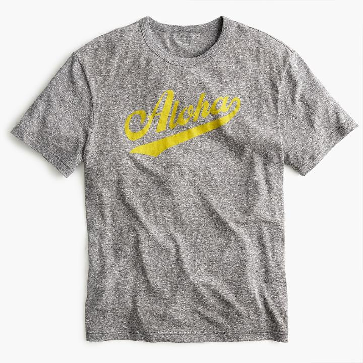 J.Crew Triblend T-shirt in Aloha graphic