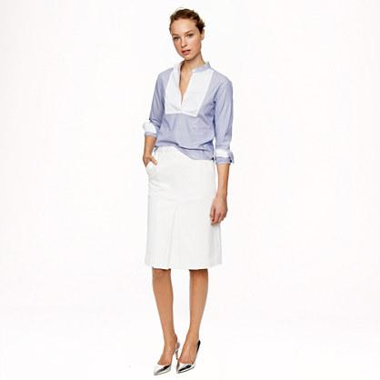 J.Crew Patch-pocket skirt in stretch cotton