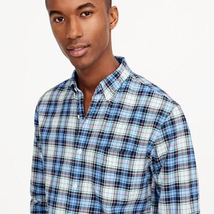 J.Crew Slim American Pima cotton oxford shirt in blue plaid