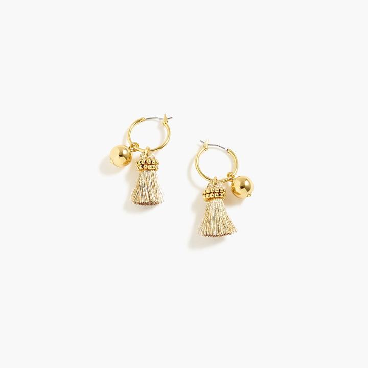 J.Crew Tassel-and-bead earrings