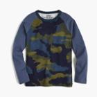 J.Crew Boys' baseball T-shirt in camo print