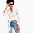 J.Crew Petitetie-waist top