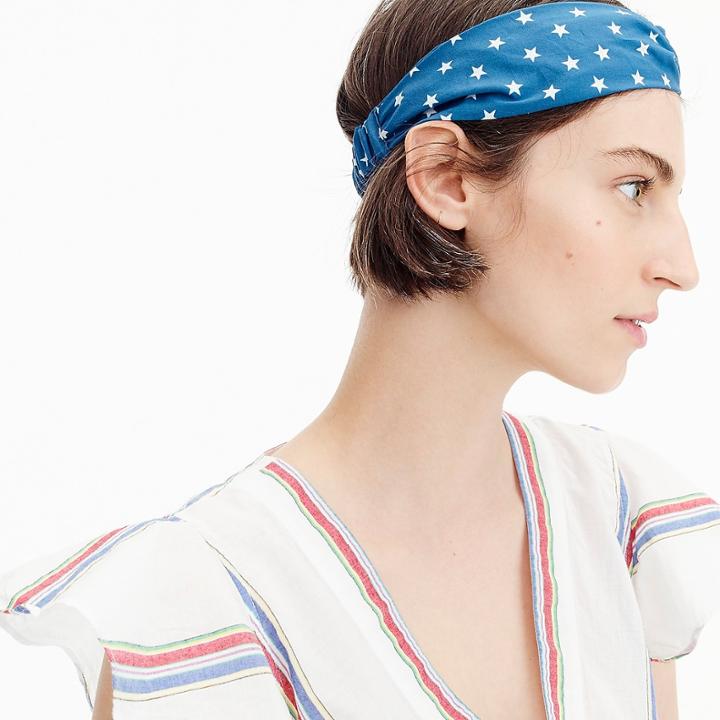 J.Crew Soft twist headband in star