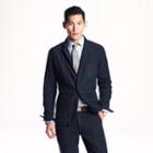 J.Crew Wallace & Barnes worker suit jacket in tartan cotton-linen