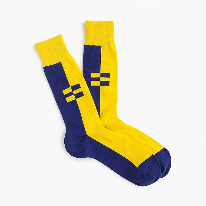 J.Crew J.Crew X Human Rights Campaign colorblock socks