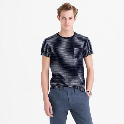 J.Crew Textured pocket T-shirt in stripe