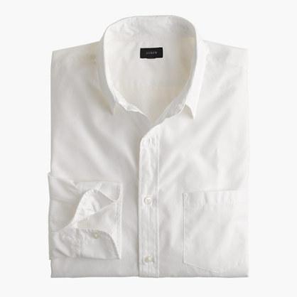 J.Crew Slim Secret Wash point-collar shirt in white