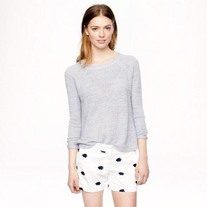 J.Crew Chino short in embroidered fish