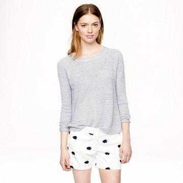 J.Crew Chino short in embroidered fish
