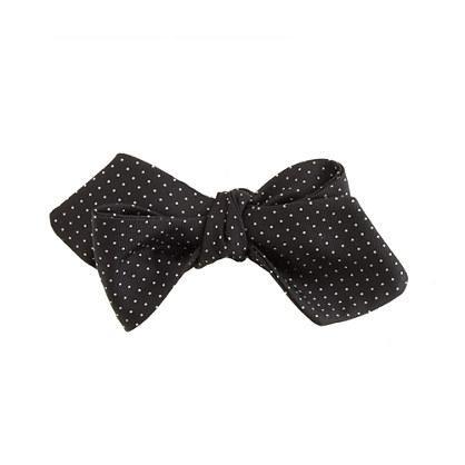 J.Crew English silk bow tie in pindot