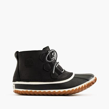 J.Crew Women's Sorel® Out N About™ leather boots in black