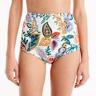 J.Crew High-waist bikini bottom in Ratti&reg; Rossignol Floral