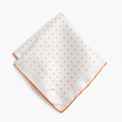 J.Crew Silk pocket square in dot