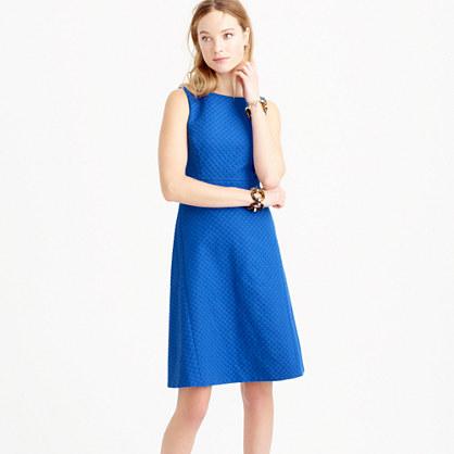 J.Crew Diamond jacquard A-line dress