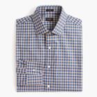 J.Crew Ludlow Slim-fit spread-collar shirt in microgingham