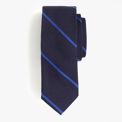 J.Crew Wool-silk tie in fine stripe